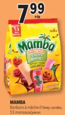 Familiprix MAMBA Chewy candies, 53 pieces offer