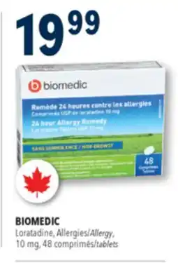 Familiprix BIOMEDIC Loratadine, Allergies 10mg, 48 tablets offer