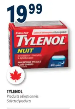Familiprix Tylenol Extra Strength nighttime pain reliever + sleep aid caplets 40un offer