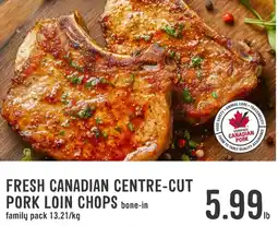 Fresh St Market Canadian centre-cut pork loin chops offer
