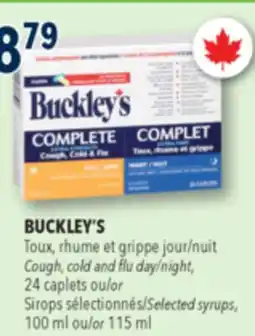 Familiprix Buckley's Complete Extra Strength Cough Cold & Flu Day & Night Caplets Combo 24un offer