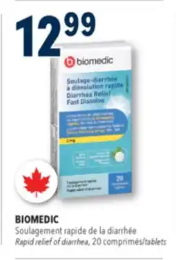 Familiprix Biomedic diarrhea relief fast dissolve tablets 20un offer