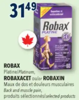 Familiprix Robax Platinum back & muscle pain ibuprofen and methocarbamol caplets 60un offer