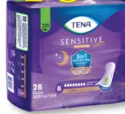 Familiprix Tena Sensitive Care Extra Coverage overnight pads 28un offer