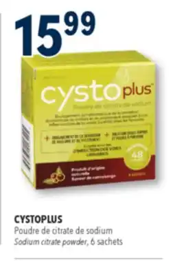 Familiprix Cystoplus cranberry flavour sodium citrate sachet powder offer