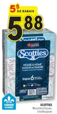 Familiprix Scotties Original 2-ply tissues Box 6x126un offer