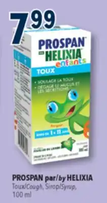 Familiprix Helixia Prospan Kids cough syrup with ivy leaf extract offer