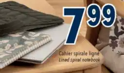 Familiprix Lined spiral notebook offer