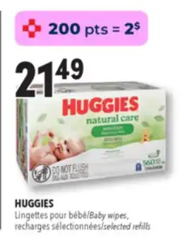 Familiprix Huggies Natural Care sensitive skin & fragrance free baby wipes 10x56un offer