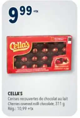 Familiprix Cella's cherries covered with milk chocolate offer