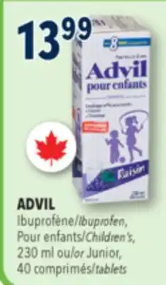 Familiprix Children's Advil ages 2-12 ibuprofen oral suspension grape offer
