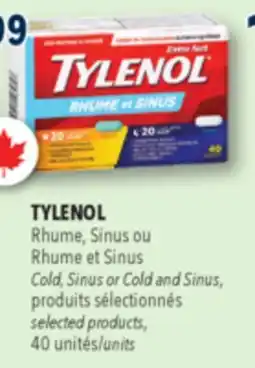 Familiprix Tylenol cold & sinus daytime and nighttime extra strength caplets 40un offer