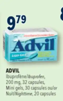 Familiprix Advil Liqui-Gels ibuprofen capsules 32un offer