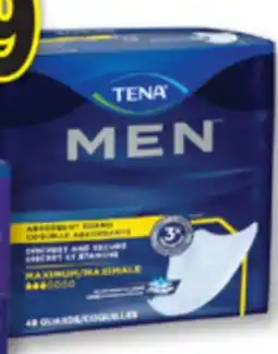 Familiprix Tena Men absorbent guard discreet and secure maximum absorbency 48un offer