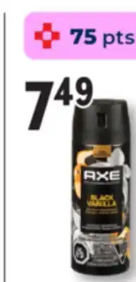 Familiprix Axe aluminum free body spray Black Vanilla offer