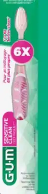 Familiprix GUM Sensitive Clean Technique Quad-Grip toothbrush with cap Ultra Soft offer