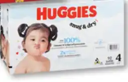 Familiprix Huggies Snug & Dry baby diapers Size 4 (22-37lb) - 92un offer