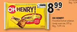 Familiprix OH HENRY! Candy snack size, 375g offer