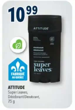 Familiprix Attitude Men Super Leaves deodorant stick Eucalyptus & Sage offer