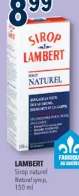 Familiprix Lambert Syrup Genuine Formula cough syrup offer