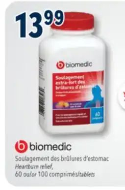 Familiprix Biomedic extra strength heartburn relief fruit flavour chewable tablets 60un offer
