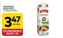 Giant Tiger Lactantia cream offer