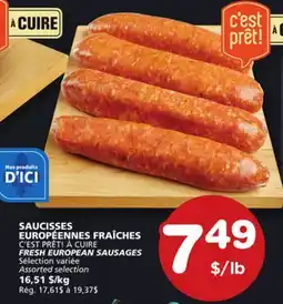 Marches Tradition C'EST PRÊT! À CUIRE FRESH EUROPEAN SAUSAGES offer