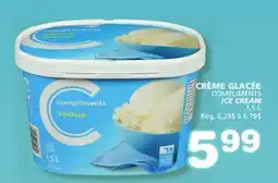 Marches Tradition COMPLIMENTS ICE CREAM offer
