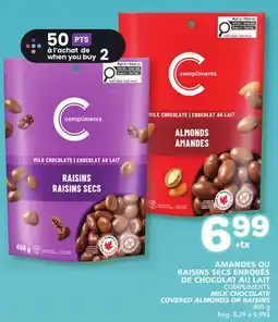 Marches Tradition MILK CHOCOLATE COVERED ALMONDS OR RAISINS offer