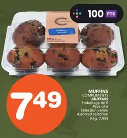 Marches Tradition MUFFINS COMPLIMENTS MUFFINS offer