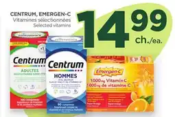 Proxim CENTRUM, EMERGEN-C Vitamines sélectionnées offer