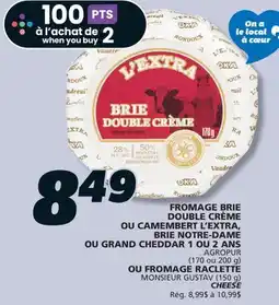 IGA MONSIEUR GUSTAV CHEESE offer