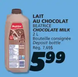 IGA BEATRICE CHOCOLATE MILK offer