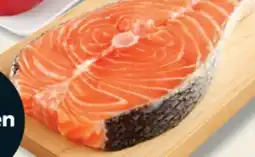 IGA FROZEN OR THAWED TUNA STEAKS OR FRESH ATLANTIC SALMON STEAK offer