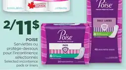 Proxim POISE Serviettes ou protège-dessous pour l'incontinence sélectionnés offer