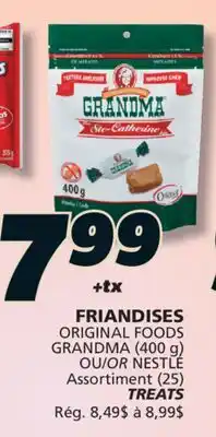 IGA ORIGINAL FOODS GRANDMA (400 g) OR NESTLÉ TREATS offer