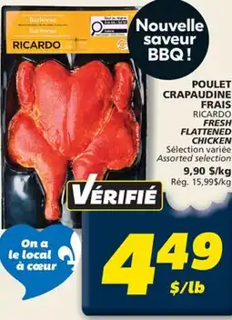 IGA RICARDO FRESH FLATTENED CHICKEN offer