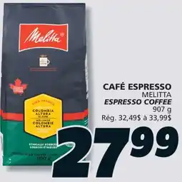 IGA MELITTA ESPRESSO COFFEE offer