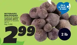 IGA ORGANIC BEETS offer