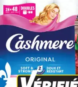 IGA CASHMERE PAPER TOWELS, FACIAL TISSUES OR BATHROOM TISSUE offer