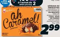IGA VACHON CAKES, TARTS offer