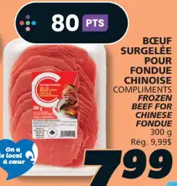 IGA COMPLIMENTS FROZEN BEEF FOR CHINESE offer