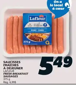 IGA LAFLEUR FRESH BREAKFAST SAUSAGES offer