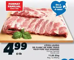 IGA FRESH PORK SIDE SPARERIBS offer