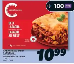 IGA COMPLIMENTS FROZEN BEEF LASAGNA offer