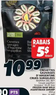 IGA MARINA DEL REY FROZEN RAW WILD AGENTINIAN SHRIMP offer