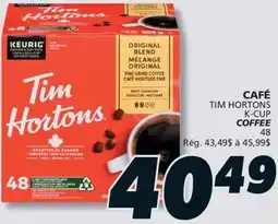 IGA TIM HORTONS K-CUP COFFEE offer