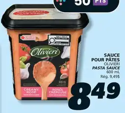 IGA OLIVIERI PASTA SAUCE offer