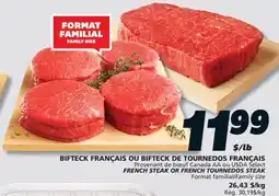 IGA FRENCH STEAK OR FRENCH TOURNEDOS STEAK offer