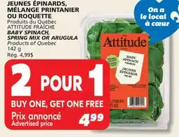 IGA ATTITUDE FRAÎCHE BABY SPINACH, SPRING MIX OR ARUGULA offer